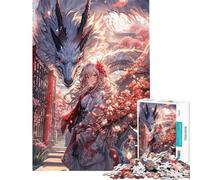Puzzle per ragazzi da 1000 pezzi con Sakura ragazza anime e drago Puzzle per adulti: giochi rilassanti taglio di precisione esercizio per la mente (dimensioni 38x26cm)