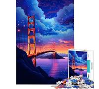 Puzzle per ragazzi da 1000 pezzi con San Francisco in pixel art gioco educativo regalo per compleanno attività per la famiglia (dimensioni 38x26cm)