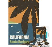 Puzzle per ragazzi da 1000 pezzi con Santa Barbara gioco stimolante giocattolo per famiglie migliora la memoria regalo per il Secret Santa (dimensioni 38x26cm)