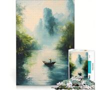 Puzzle per ragazzi da 1000 pezzi con scena di un fiume tranquillo antistress rilassante per la mente compleanni e occasioni speciali 50x75cm