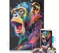 Puzzle per ragazzi da 1000 pezzi con scimmie e papaveri gioco rilassante attività divertenti da fare a casa gioco dal design accattivante 38x52cm