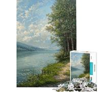 Puzzle per ragazzi da 1000 pezzi con sentiero sul lago puzzle per adulti giocattolo decorativo da parete divertente e spiritoso ideale per attività a casa (dimensioni 50x75cm)