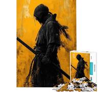 Puzzle per ragazzi da 1000 pezzi con silhouette di samurai gioco pratico per ragazzi attività divertenti da fare a casa durante le vacanze (dimensioni 50x75cm)