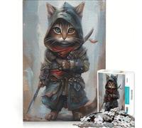 Puzzle per ragazzi da 1000 pezzi con simpatici assassini e gatti chibi, gioco educativo, per divertimento in famiglia, regalo di compleanno, regalo di viaggio 38x52cm