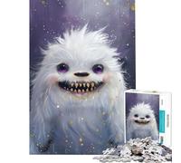 Puzzle per ragazzi da 1000 pezzi con simpatico mostro Yeti Attività divertenti da fare a casa ma anche un gioco divertente e umoristico per tutta la famiglia dai 14 anni in su 50x75cm