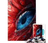 Puzzle per ragazzi da 1000 pezzi con soggetto astratto a forma di occhio sfida educativa per il divertimento in famiglia giocattolo fai-da-te adatto a partire dai 14 anni (38x52cm)