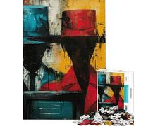 Puzzle per ragazzi da 1000 pezzi con soggetto astratto di spionaggio Puzzle per adulti divertenti giochi di velocità interazione genitore-figlio (dimensioni 50x75cm)