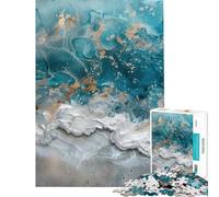 Puzzle per ragazzi da 1000 pezzi con soggetto astratto marino Gioco rilassante ideale per passare il tempo durante le vacanze o come regalo (dimensioni 38x52cm)