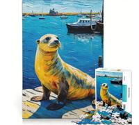 Puzzle per ragazzi da 1000 pezzi con soggetto foca e animale gioco pratico per il divertimento in famiglia ideale come regalo per tutta la famiglia 50x75cm