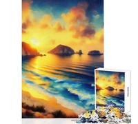 Puzzle per ragazzi da 1000 pezzi con soggetto spiaggia e pittura Gioco educativo per famiglie Ottimo regalo per gli appassionati di videogiochi (50x75cm)