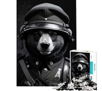 Puzzle per ragazzi da 1000 pezzi con soldati orsi e animali Gioco pratico giocattolo educativo idea regalo sfida impegnativa (dimensioni 38x52cm)