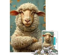 Puzzle per ragazzi da 1000 pezzi con sorriso timido per compleanno Natale attività in famiglia giochi divertenti per ragazzi dai 14 anni in su (38x52cm)