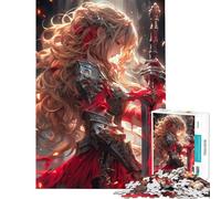 Puzzle per ragazzi da 1000 pezzi con spada fanciulla e angelo sfida educativa decorazione per la casa gioco educativo per ragazzi dai 14 anni in su (50x75cm)