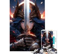 Puzzle per ragazzi da 1000 pezzi con spada fulmine gioco interattivo educativo e stimolante ideale come regalo per chi ama i giochi di analisi e logica (dimensioni 38x26cm)