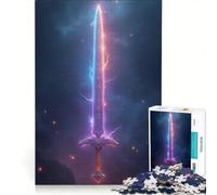 Puzzle per ragazzi da 1000 pezzi con spada magica gioco rilassante decorazione da parete regalo per amici e familiari 50x75cm