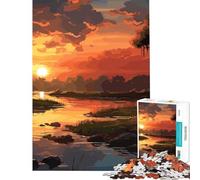 Puzzle per ragazzi da 1000 pezzi con splendido paesaggio naturale gioco rompicapo giocattolo educativo regalo per compleanni difficile (dimensioni 38x52cm)