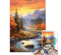 Puzzle per ragazzi da 1000 pezzi con splendido paesaggio naturale gioco rompicapo giocattolo educativo regalo per compleanni difficile (dimensioni 38x26cm)