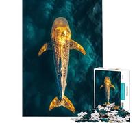 Puzzle per ragazzi da 1000 pezzi con squalo balena nell'oceano giocattolo educativo per l'apprendimento gioco per famiglie decorazione da parete regalo per donne e uomini (dimensioni 50x75cm)