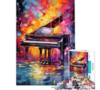 Puzzle per ragazzi da 1000 pezzi con tastiera di pianoforte colorata difficile e stimolante antistress gioco rompicapo per ragazzi dai 14 anni in su (50x75cm)