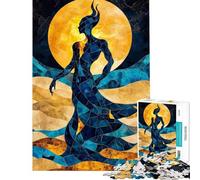 Puzzle per ragazzi da 1000 pezzi con tema Elementale Djinn Deserto e Aura Puzzle artistico per adulti giochi rilassanti per tutta la famiglia ideale per compleanni e Natale (dimensioni 38x52cm)