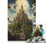 Puzzle per ragazzi da 1000 pezzi con tema fantasy elfico e casta, un gioco rompicapo divertente e spiritoso, compleanni e Natale 38x26cm