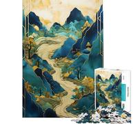 Puzzle per ragazzi da 1000 pezzi con tema natura foresta e fiume Puzzle per adulti gioco pratico ideale per le vacanze a casa per passare il tempo o come regalo per tutta la famiglia (38x52cm)