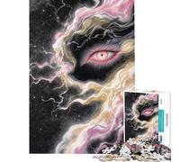 Puzzle per ragazzi da 1000 pezzi con tema Occhio Cosmico e Arte Astratta Gioco rompicapo per allenare la mente e la velocità Aiuta ad esercitare il cervello (dimensioni 38x52cm)
