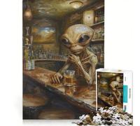 Puzzle per ragazzi da 1000 pezzi con tema "Pubblico irlandese alieno", gioco rompicapo, interazione genitore-figlio, regalo di compleanno, regalo 50x75cm