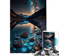 Puzzle per ragazzi da 1000 pezzi con tema "Riflessioni cosmiche e pietre preziose" gioco rilassante e stimolante per l'intelletto ideale come regalo per uomini e donne Un'opera d'arte (38x52cm)