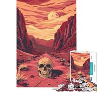 Puzzle per ragazzi da 1000 pezzi con teschio della Valle della Morte Aiuta a sviluppare la mente stimola il cervello e favorisce il relax Adatto a partire dai 14 anni 38x26cm