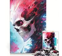 Puzzle per ragazzi da 1000 pezzi con teschio e tema morte oscura, gioco per tutta la famiglia, attività divertenti da fare a casa, regalo di compleanno, regalo di viaggio 50x75cm