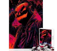 Puzzle per ragazzi da 1000 pezzi con testa di zucca e DJ gioco educativo modello da assemblare decorazione da parete per rafforzare l'amore tra le coppie (52x38cm)