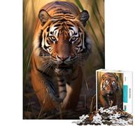 Puzzle per ragazzi da 1000 pezzi con tigre gioco per famiglie giocattolo avvincente per coltivare la pazienza ottimo regalo per chi ama giocare e migliorare la memoria (dimensioni 50x75cm)