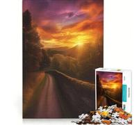 Puzzle per ragazzi da 1000 pezzi con tramonto da sogno gioco interattivo migliora la memoria regalo per amici e familiari 38x52cm