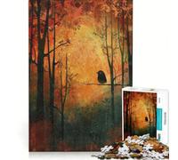 Puzzle per ragazzi da 1000 pezzi con uccellino gioco rilassante decorazione per la casa adatto per la scrivania 38x26cm