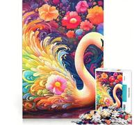 Puzzle per ragazzi da 1000 pezzi con un bellissimo cigno, gioco rompicapo, impegnativo da completare, ideale come regalo per tutta la famiglia 50x75cm