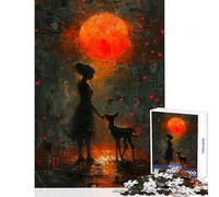 Puzzle per ragazzi da 1000 pezzi con un bellissimo tramonto nella natura gioco educativo di analisi e logica giocattolo fai-da-te per l'interazione genitore-figlio (75x50cm)