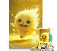 Puzzle per ragazzi da 1000 pezzi con un mostro giallo non peloso gioco pratico rilassante e stimolante per l'intelletto regalo di compleanno regalo 50x75cm