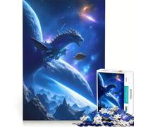 Puzzle per ragazzi da 1000 pezzi con un possente drago volante giochi rilassanti attività divertenti da fare a casa gioco dal design accattivante 38x26cm