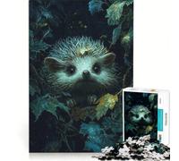 Puzzle per ragazzi da 1000 pezzi con un riccio nel bosco gioco per tutta la famiglia attività divertenti da fare a casa regalo di compleanno regalo di viaggio 38x52cm