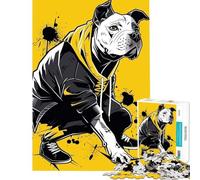 Puzzle per ragazzi da 1000 pezzi con un simpatico cagnolino Gioco educativo di analisi e logica stimolante per ragazzi dai 14 anni in su (38x52cm)