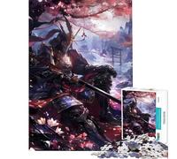 Puzzle per ragazzi da 1000 pezzi con un vigilante samurai giapponese Difficile e impegnativo un gioco per famiglie adatto a persone dai 14 anni in su (38x26cm)