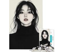 Puzzle per ragazzi da 1000 pezzi con una bellissima ragazza asiatica ideale per rilassarsi imparare e giocare perfetto come regalo di Babbo Natale segreto o con taglio di precisione (38x52cm)