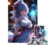 Puzzle per ragazzi da 1000 pezzi con una graziosa ragazza maga Gioco interattivo ed educativo ideale come sfida e regalo per chi ama i giochi di analisi e logica (dimensioni 50x75cm)