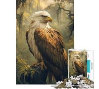 Puzzle per ragazzi da 1000 pezzi con una maestosa aquila nella foresta un gioco di assemblaggio che stimola la mente e crea un'atmosfera magica Decorazione da parete per ragazzi dai 14 anni in su
