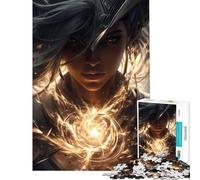 Puzzle per ragazzi da 1000 pezzi con una maga elfica Un'opera d'arte stimolante da completare un giocattolo educativo adatto a persone dai 14 anni in su (50x75cm)