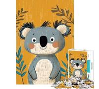 Puzzle per ragazzi da 1000 pezzi con una simpatica illustrazione di un koala Gioco educativo sfida giocattolo idee regalo gara di velocità manuale (dimensioni 38x26cm)