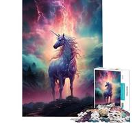 Puzzle per ragazzi da 1000 pezzi con unicorno magico giocattolo educativo per l'apprendimento gioco per famiglie decorazione da parete regalo per donne e uomini (dimensioni 50x75cm)