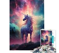 Puzzle per ragazzi da 1000 pezzi con unicorno magico giocattolo educativo per l'apprendimento gioco per famiglie decorazione da parete regalo per donne e uomini (dimensioni 38x26cm)