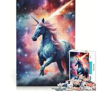 Puzzle per ragazzi da 1000 pezzi con unicorno nella nebulosa e stella gioco pratico difficile e stimolante cerca un gioco impegnativo 50x75cm